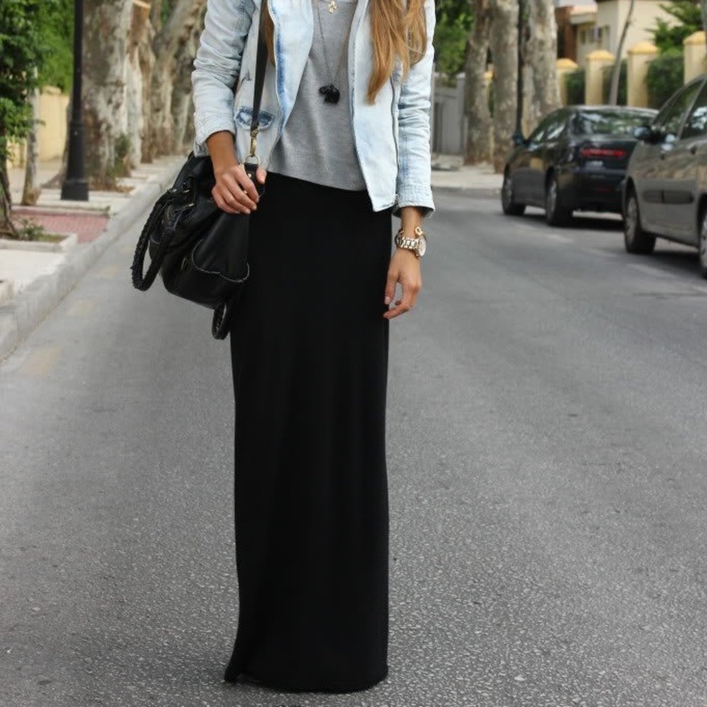 Black Maxi Skirt
